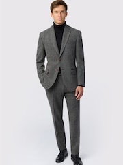 Antique Rogue Grey Tailored Fit Jace Berry Tweed Jacket - Image 4 of 5