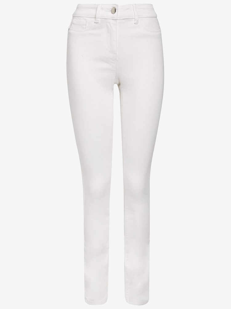 White Power Stretch Denim Leggings - Image 2 of 2