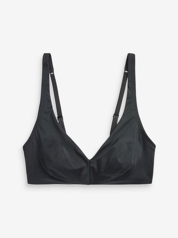 Black/White/Nude Non Pad Non Wire Microfibre Smoothing T-Shirt Bras 3 Pack - Image 8 of 8