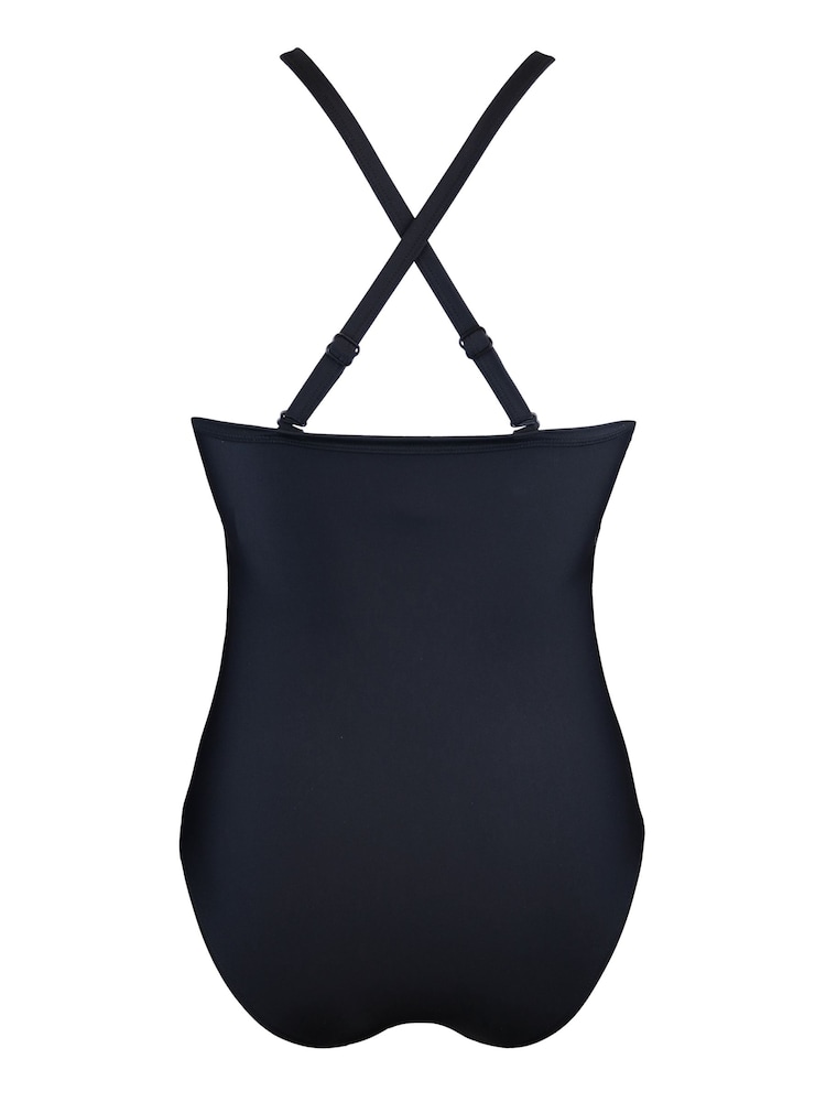 Pour Moi Black Beach Bound High Neck Swimsuit - Image 4 of 4