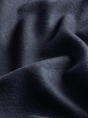 Navy Blue Cosy Zip Funnel Neck Long Sleeve Jumper - Image 6 of 6