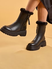 Hush Puppies Black Rosalind Boots - Image 1 of 7