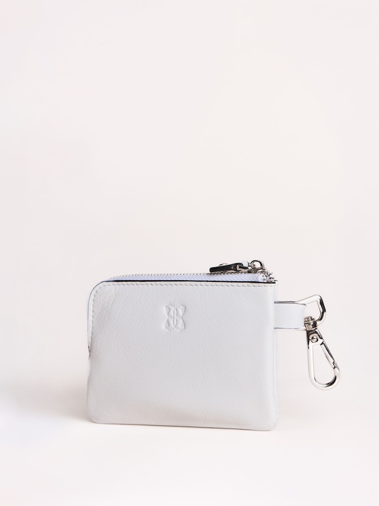 Lakeland Leather White Coin Keyring Purse - Image 4 of 4 Lakeland Leather White Coin Keyring Purse - Image 4 of 4
