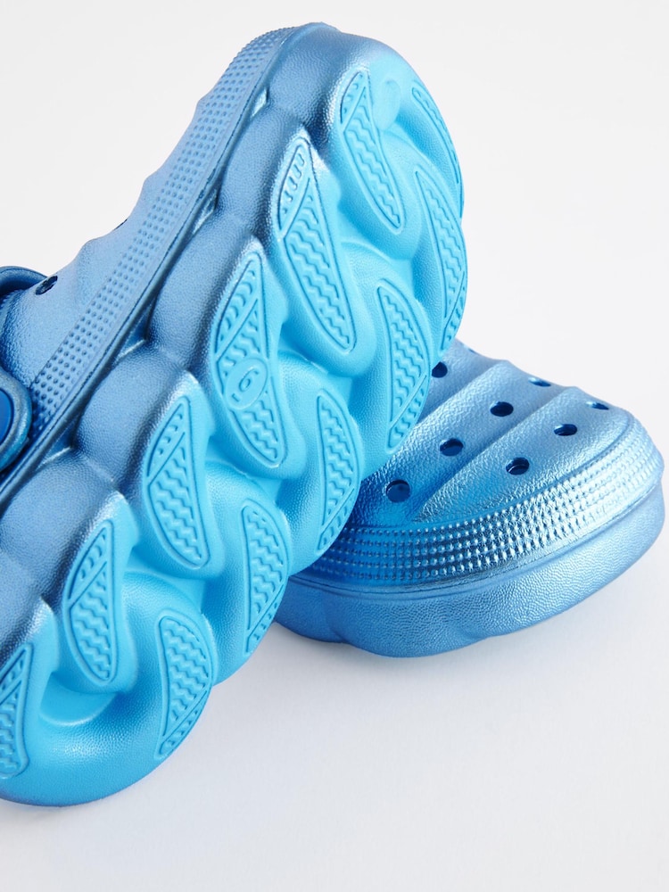 Blau-Metallic - Clogs - Bild 8 von 8