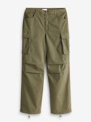 Good American Green Baggy Cargo Trousers - Image 6 of 6