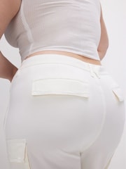 Good American White Baggy Cargo Trousers - Image 5 of 7