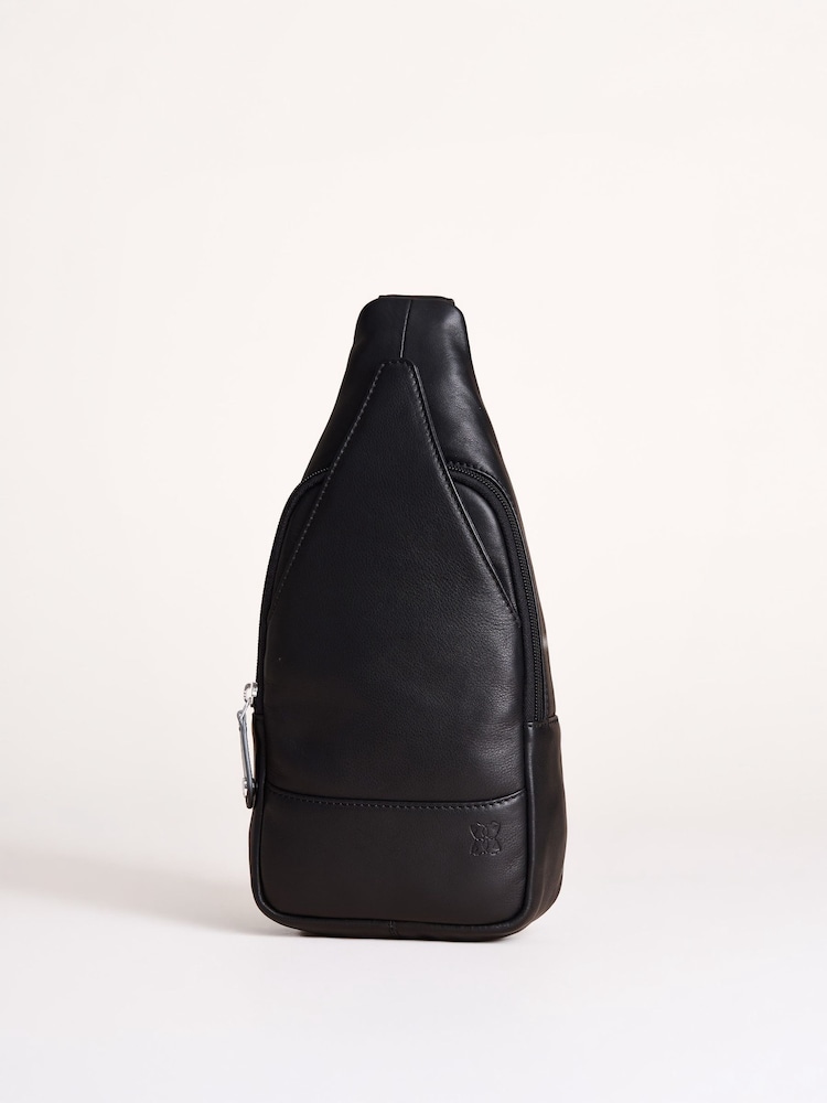 Lakeland Leather Black Langham Sling Backpack - Image 6 of 6 Lakeland Leather Black Langham Sling Backpack - Image 6 of 6