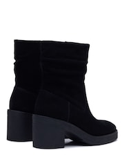 Hush Puppies Black Flora Ruched Boots - Image 2 of 5