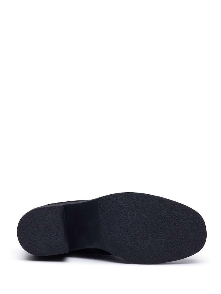 Hush Puppies Black Flora Ruched Boots - Image 5 of 5 Hush Puppies Black Flora Ruched Boots - Image 5 of 5