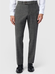 Antique Rogue Tailored Fit Jace Berry Tweed Trousers - Kuva 1 / 2