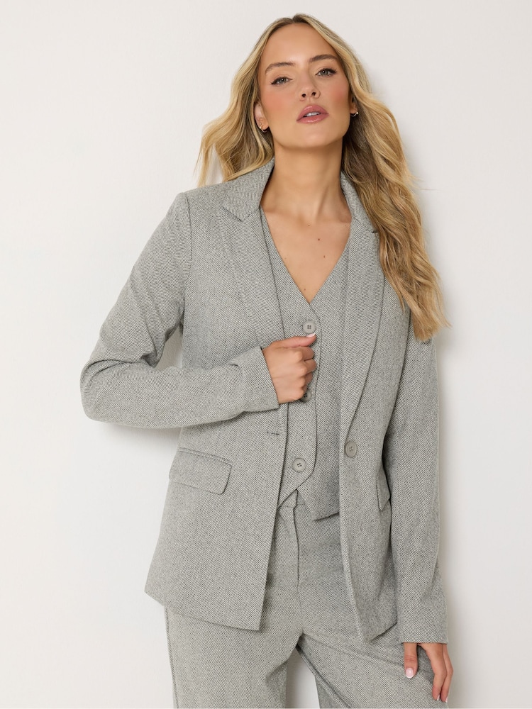 Long Tall Sally Premium Herringbone Blazer - صورة 1 من 6 Long Tall Sally Premium Herringbone Blazer - صورة 1 من 6