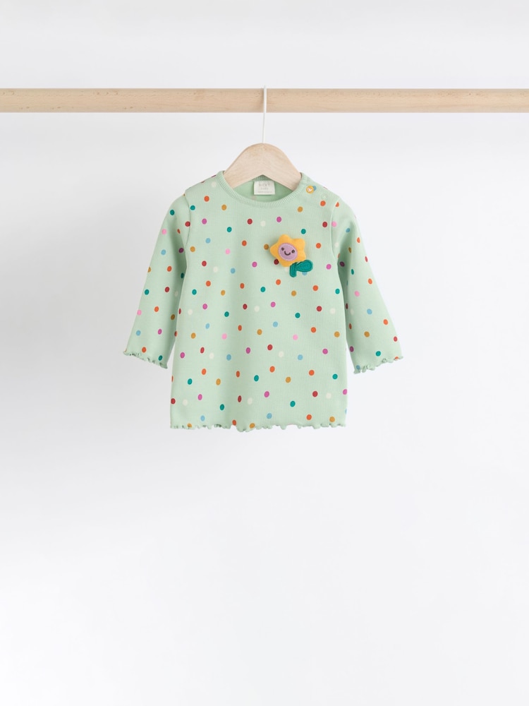 Pourpre lilas/caractère bleu - Ensemble 6 pièces haut à manches longues et legging bébé (0mois-3ans) - Image 5 of 14