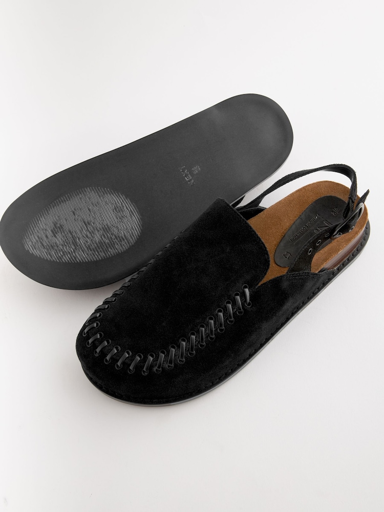 črna - Premium usnje Sling Back Clogs - Slika 5 iz 5 črna - Premium usnje Sling Back Clogs - Slika 5 iz 5