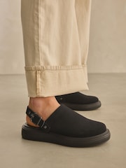 Black Forever Comfort® Sling Back Buckle Clogs - Image 1 of 8