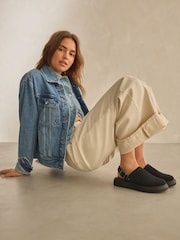 Black Forever Comfort® Sling Back Buckle Clogs - Image 2 of 8