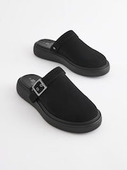 Black Forever Comfort® Sling Back Buckle Clogs - Image 4 of 8