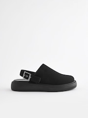 Black Forever Comfort® Sling Back Buckle Clogs - Image 5 of 8