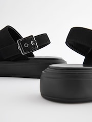 Black Forever Comfort® Sling Back Buckle Clogs - Image 8 of 8