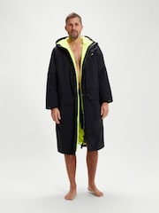 Speedo Black/Lime Green Mens Changing Robe - Image 1 of 8
