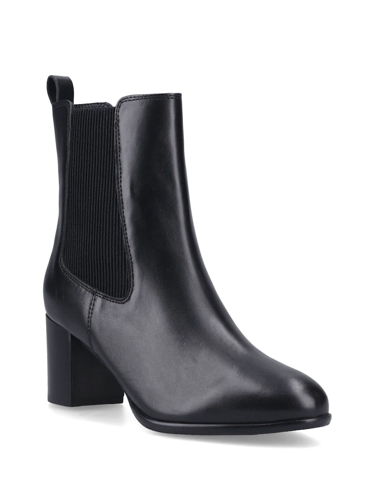 Hush Puppies Black Camellia Heeled Boots - Image 2 of 4