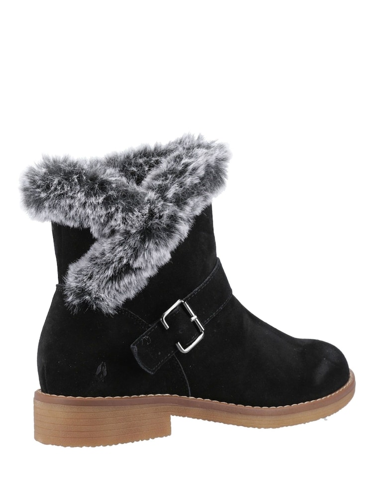 Hush Puppies Black Hannah Wide Fit Boots - Image 2 of 4 Hush Puppies Black Hannah Wide Fit Boots - Image 2 of 4