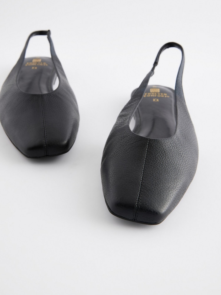 Black Forever Comfort Point Toe T-bar Shoe - Image 3 of 4