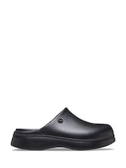 Crocs Black Dylan Notched Clogs - Image 1 of 5