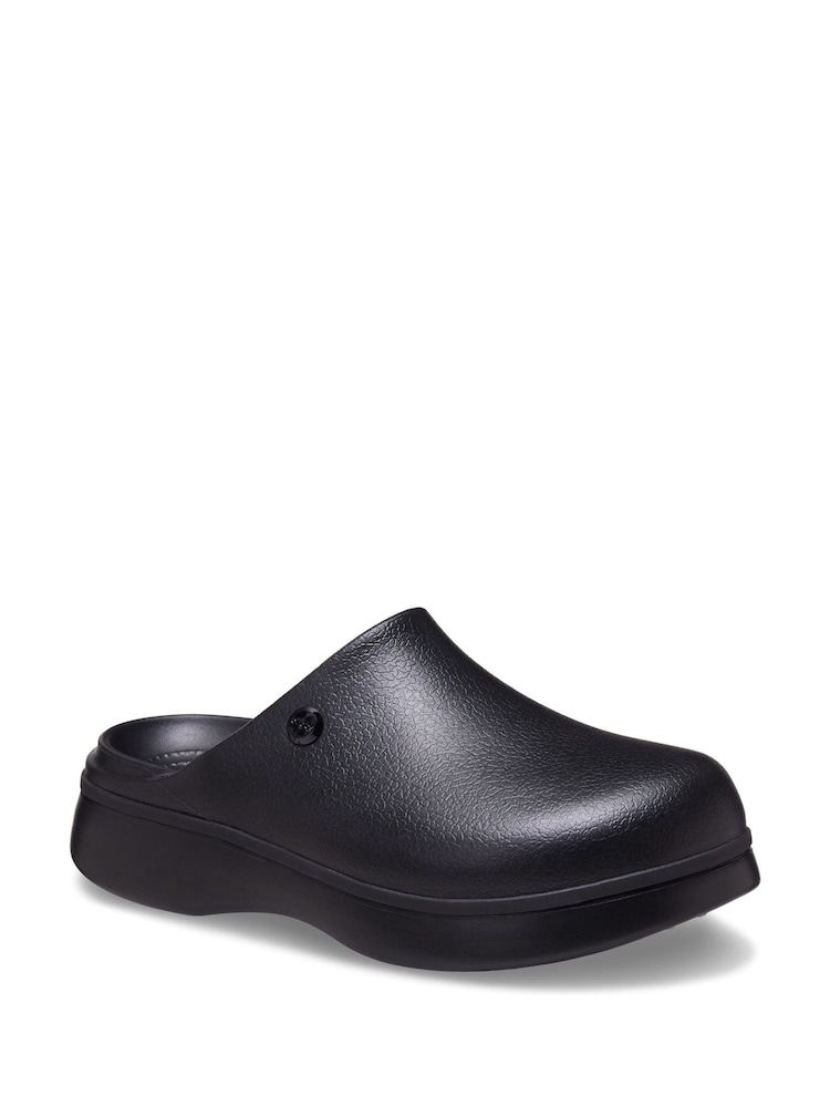 Crocs Black Dylan Notched Clogs - Image 2 of 5 Crocs Black Dylan Notched Clogs - Image 2 of 5