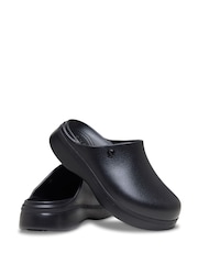 Crocs Black Dylan Notched Clogs - Image 3 of 5