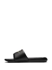 Nike Black/Gold Victori One Sliders - Image 4 of 7