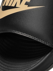 Nike Black/Gold Victori One Sliders - Image 7 of 7