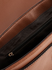 Tan Brown Casual Flap Over Cross-Body Bag - Image 4 of 6