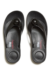 FitFlop Black X Keith Haring Iqushion Button Flip Flops - Image 5 of 7