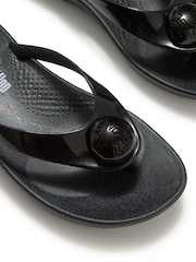 FitFlop Black X Keith Haring Iqushion Button Flip Flops - Image 6 of 7