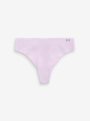 Under Armour Lilac Purple No Show Pure Stretch Thongs 3 Pack - Image 2 of 4