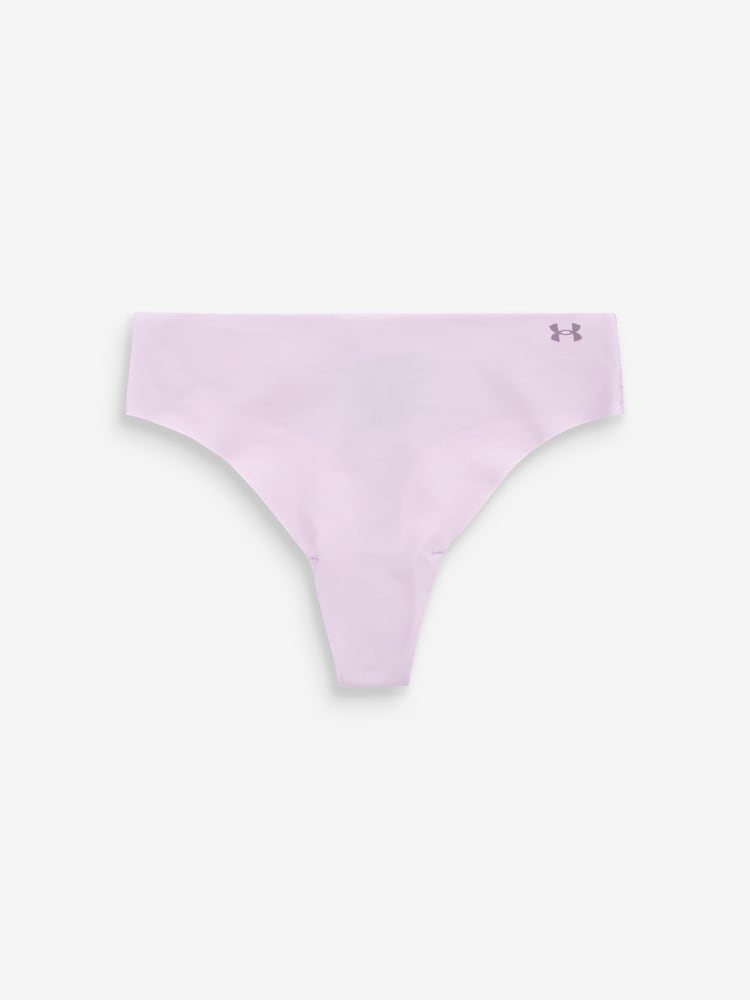 Under Armour Lilac Purple No Show Pure Stretch Thongs 3 Pack - Image 2 of 4