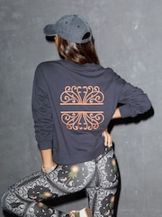 Never Fully Dressed Navy 100% Cotton Sweatshirt - Image 4 of 5