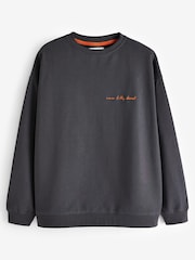Never Fully Dressed Navy 100% Cotton Sweatshirt - Image 5 of 5