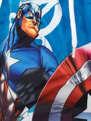 Character Silver Marvel Avengers Captain America & The Hulk Swim Shorts - Image 2 of 3