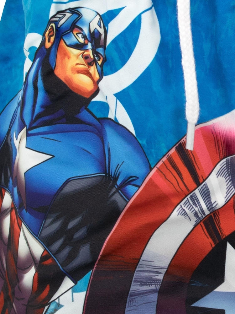 Character Silver Marvel Avengers Captain America & The Hulk Swim Shorts - Image 2 of 3