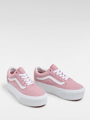 Vans Womens Pink Old Skool Stackform Trainers - Image 3 of 5