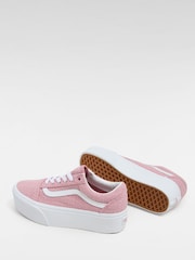 Vans Womens Pink Old Skool Stackform Trainers - Image 4 of 5