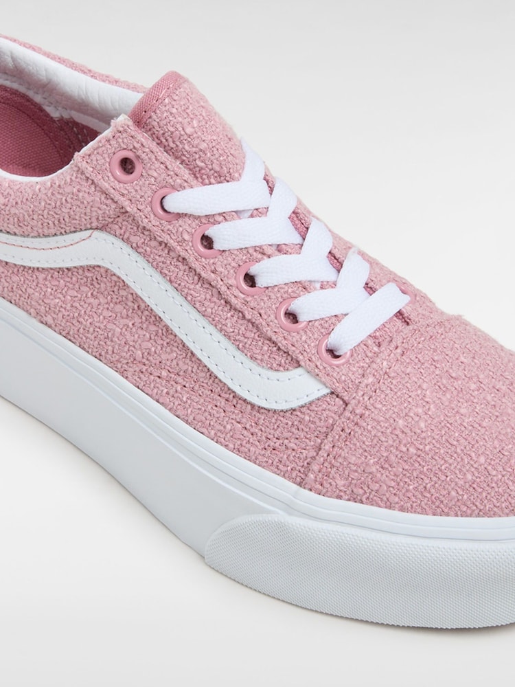 Vans Womens Pink Old Skool Stackform Trainers - Image 5 of 5
