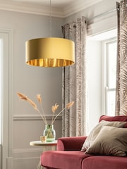 Ochre Yellow Rico Easy Fit Shade Drum Ceiling Light - Image 5 of 5