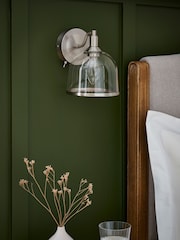 Brushed Chrome Gloucester Rechargeable Wireless Wall Light - Image 3 of 6
