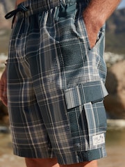 Blue Utility Swim Shorts - Image 4 of 11