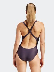 adidas Purple 3 Bar Logo Swimsuit - Image 2 of 7