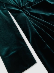 Reiss Perrie Velvet Draped Long-Sleeve Mini Dress - Bilde 8 av 8