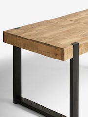 Natural Solid Wood Jefferson Pine Extendable Dining Table - Image 3 of 7