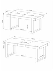 Natural Solid Wood Jefferson Pine Extendable Dining Table - Image 5 of 7